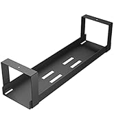 D-Line Under Desk Cable Management Tray, Cable Basket for Power Strips, Self-Adhesive or Screw-fi...