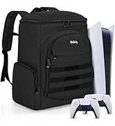 WELIDAY Gaming Console Backpack Compatible with PS5/PS5 Slim/PS5 Pro/ PS4 / Xbox One, Protective ...