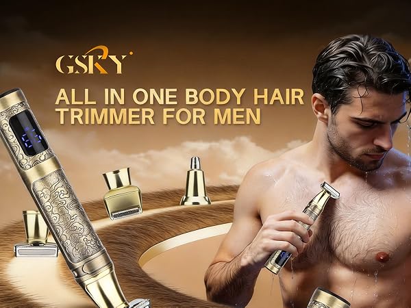 Electric Beard Trimmer & Shaver Kit