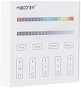 BTF-LIGHTING MiBoxer B3 Wireless 2.4G RF 4 Zones RGB/RGBW Wall Mounted Smart Panel Remote Powered...