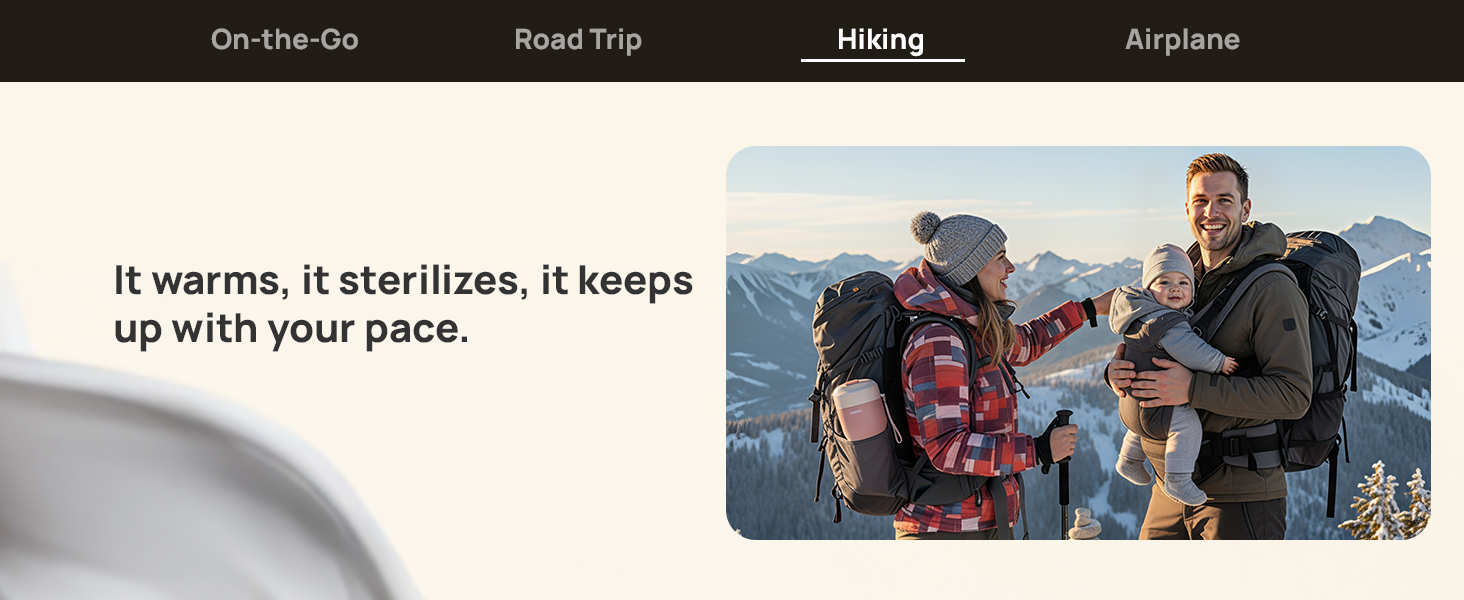 Papablic Pro Portable Bottle Warmer for Hiking