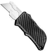 ainhue RU36 Retractable Utility Knife, 3.66 Inch Aluminum Ergonomic Handle with Pocket Clip, 5pcs...