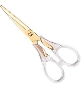 Acrylic Scissors,Stylish Scissors, Stainless Steel Scissors with Clear Acrylic Handle, Stationery...
