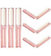 Mini Reusable Lint Roller for Travel, 6 Pack Washable Foldable Lint Remover with Sticky Gel, Port...