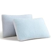 Alkyonos Shredded Memory Foam Cooling Soft Pillows Queen Size Set of 2, Adjustable Hypoallergenic...