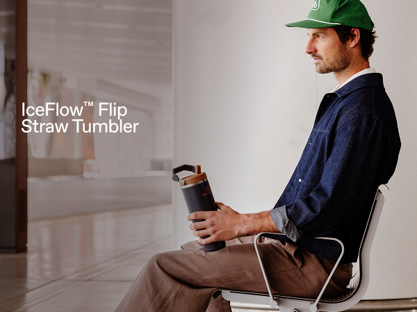 IceFlow Flip Straw Tumbler