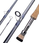 Sougayilang Fly Fishing Rod, Lightweight Ultra-Portable 4 Pieces Graphite Fly Rod for Complete St...