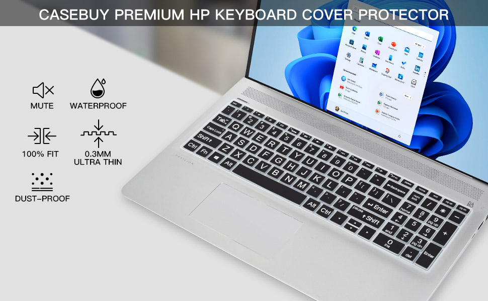 HP 15.6 Laptop keyboard cover