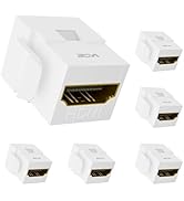 VCE 4K HDMI Keystone Jack, HDMI Female to Female Adapter HDMI Coupler Snap-in for Keystone Wall P...