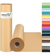 Vanhench Brown Wrapping Paper, Craft Paper, Kraft Paper 17.5"x 1800"(150'), Gift Wrapping Bulleti...