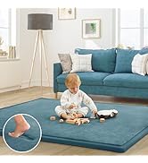 ILPEOD Baby Play Mat for Floor Nursery Rug Muscle Mat Area Rug Playroom Rug 50"x50" Playpen Mat M...