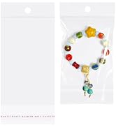 3x5 Inches Hanging Hole Self Sealing Cellophane Bags Self Adhesive, 100 Pieces Clear Resealable C...