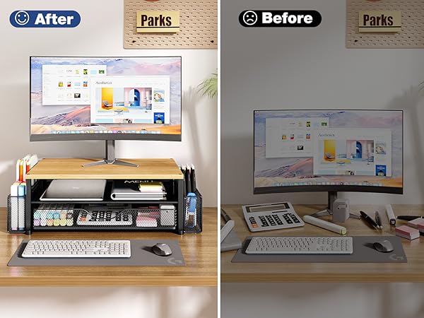 monitor stand for desk organizers and accessories computer stand riser office organization desktop
