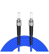 7Meters, ST to ST, Armored Single Mode Simplex Fiber Optic Cables ST-ST Patch Cord Jumper SM SX 2...