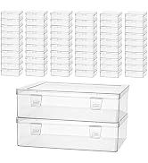 Thintinick Bead Organizers and Storage, Mini Transparent Plastic Boxes Holder Cases for Diamond D...