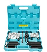 DURATECH 12PCS Bearing Extractor Puller Set, 2" and 3" Bar-Type Splitter Remove Bearings Kit, Gea...