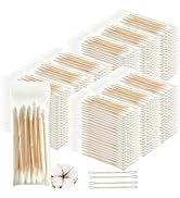 1200 Pcs (120 Packs of 10) Travel Size Cotton Swabs Individually Wrapped Cotton Swabs for Ears,Do...