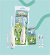 Jack N' Jill Tickle Tooth Toddler Electric Toothbrush with Replacement Head - Gentle Cleaning