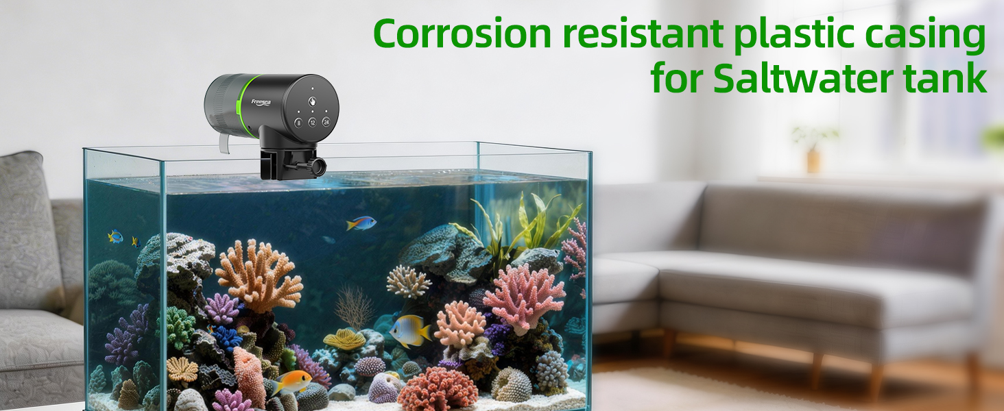 fish feeder automatic dispenser for flakes