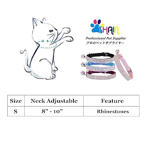 rhinestone cat collar bling diamond breakaway