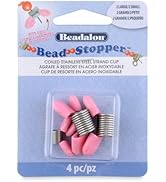 Beadalon Bead Stopper, Combo Pack, Pink Tips, 2 Large, 2 Small, 4 pc