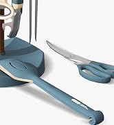 Cosamtec 11 Pcs Cooking Utensils Set Stainless Steel Kitchen Gadgets with Nylon Handle Heat Resis...