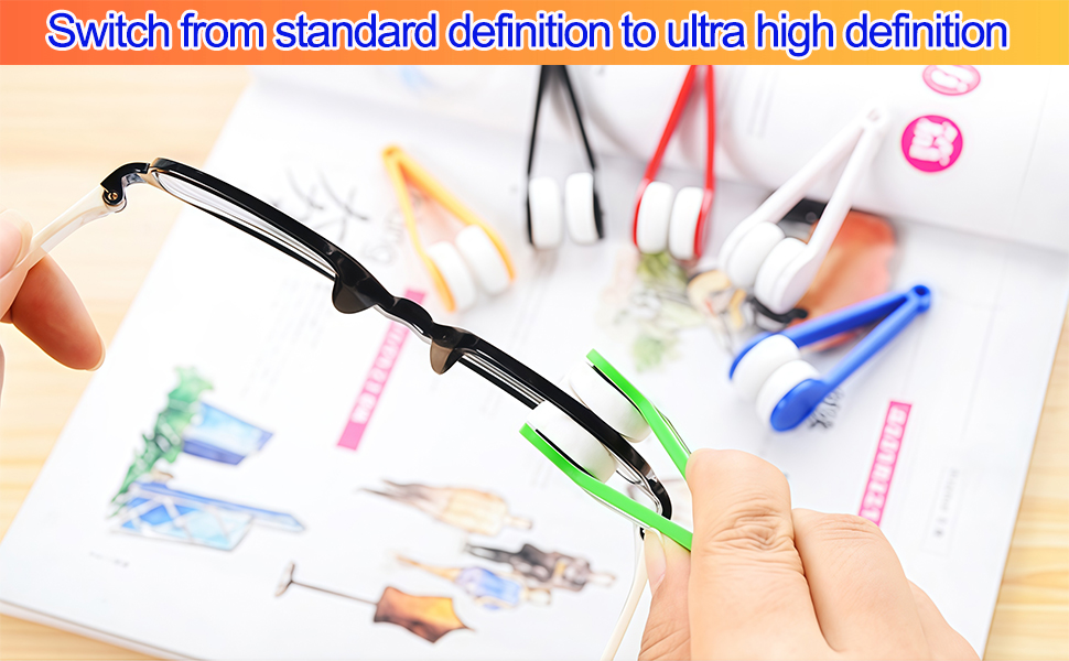 Sun Glasses Cleaner Eyeglass Cleaner Eyeglass Cleaning Brush Clip Portable Sun Glasses Brush