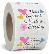 500Pcs Thank You Stickers for Small Business Online Retailers Small Shop Mail Envelopes Baking, S...