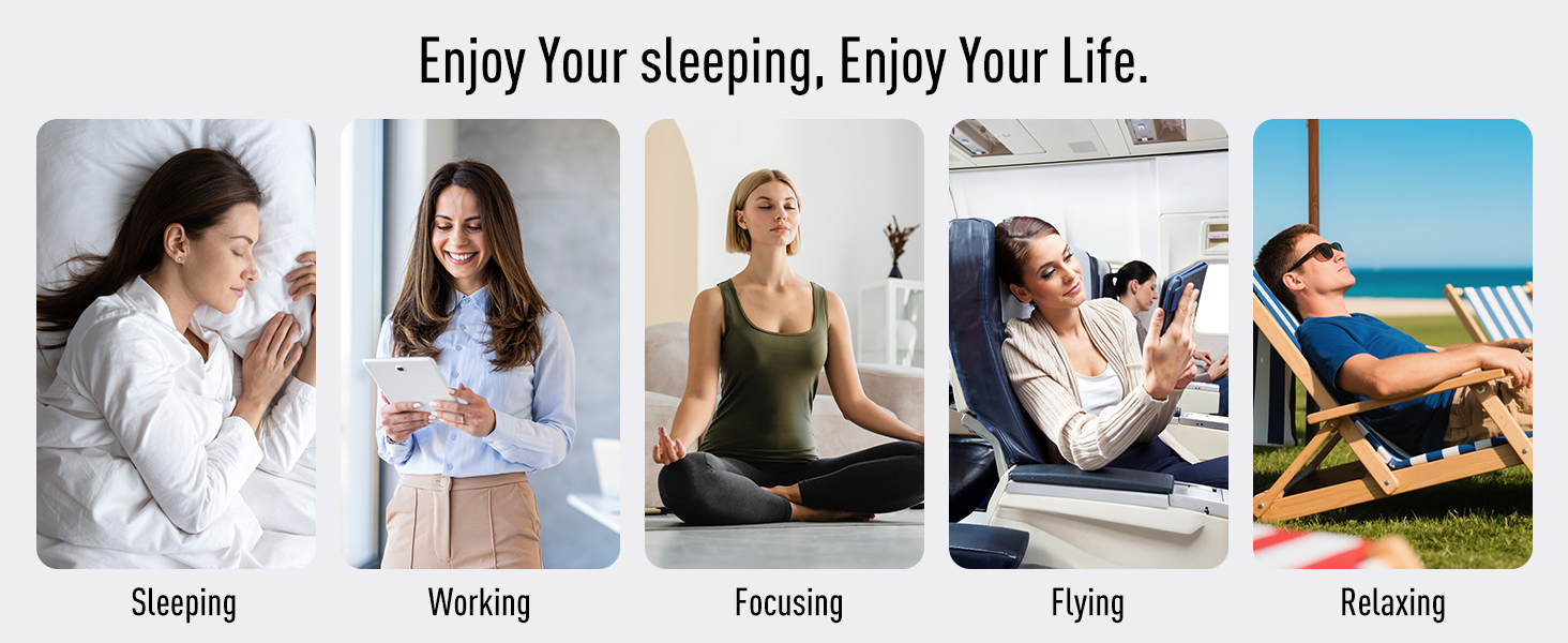 Earphones for Sleeping Working Focusing Relaxing