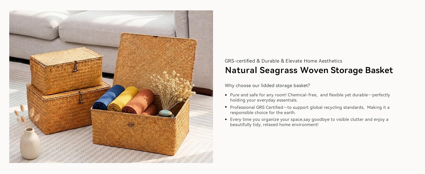 Seagrass Toy Storage Basket