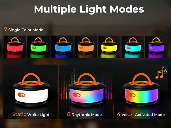 Multiple Color Camping String Lights
