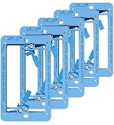 VCE Low Voltage Mounting Bracket Single Gang Wall Plate, Flush Low Voltage Box for Network, HDMI,...