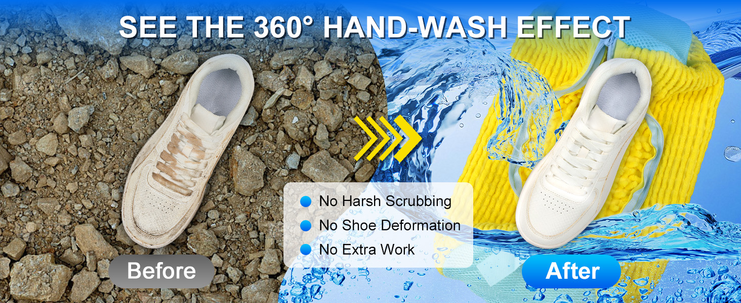 shoe washing bag