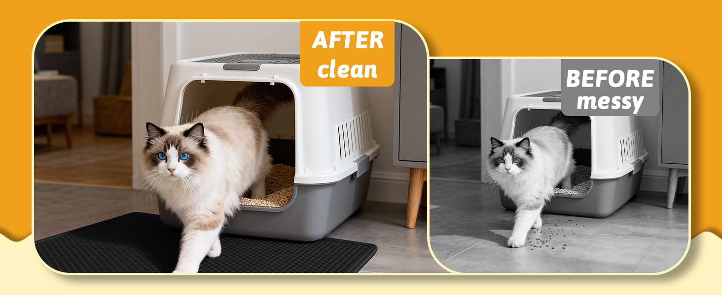 cat litter mat
