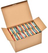 Madisi Crayons Bulk Pack, Regular Size, 4 Colors, 250 Packs, 1000 Count | Crayons Bulk Individual...
