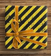 ZINTBIAL Construction Vehicle Wrapping Paper for Kids Birthday - Excavators, Bulldozers, Dump Tru...