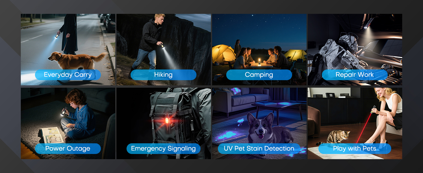 Rechargeable EDC Pocket Flashlight-Mini LED Flash Light