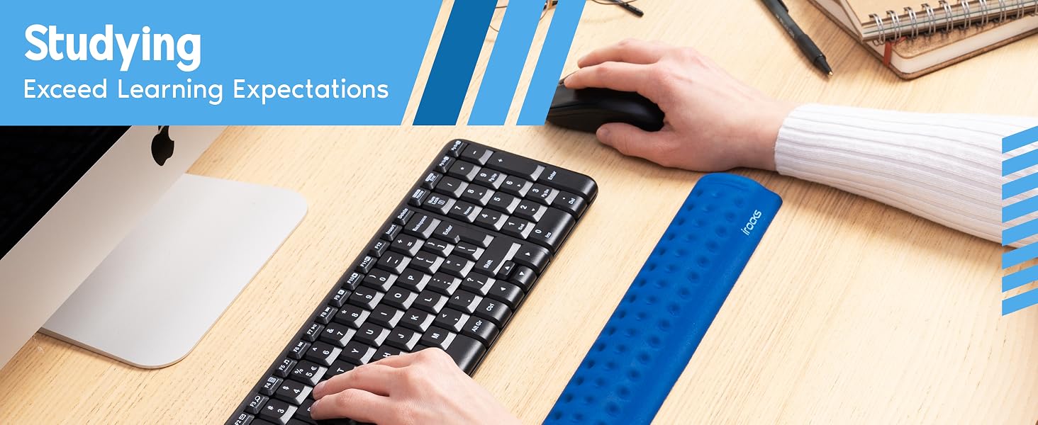 keyboard wrist rest pad for computer i-rocks extra long desk arm with support laptop postureup rests