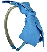 Headband with Soft Cotton Bow for Girls - Light Blue