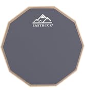 EASTROCK 8 Inches Practice Drum Pad, Double Sided Slient Drum Pad, Silicone Dumb Drum for Beginne...