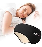 Sleep Mask, Eye Mask for Sleeping with Heads Adjustable, Plush Fabric Blindfold Eyeshade for Men ...