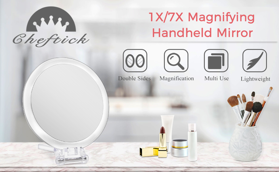 1X/7X Handheld Mirror