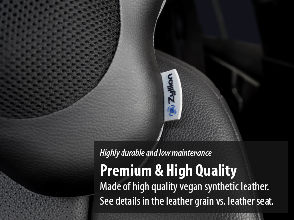 High quality materials and durability, the vegan synthetic leather grain is premium.