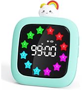 Yunbaoit Digital Visual Timer for Kids, 99-Minute Countdown, Rechargeable | Cyan Protective Case,...