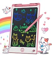 Kids Writing Tablet, Hockvill Toys for 3 4 5 6 7 Year Old Girls Boys, 8.8 Inch Colorful Doodle Bo...