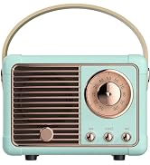 Baolira Retro Bluetooth Speaker, Wireless Portable Speaker with Crystal Clear Stereo Sound and Ri...