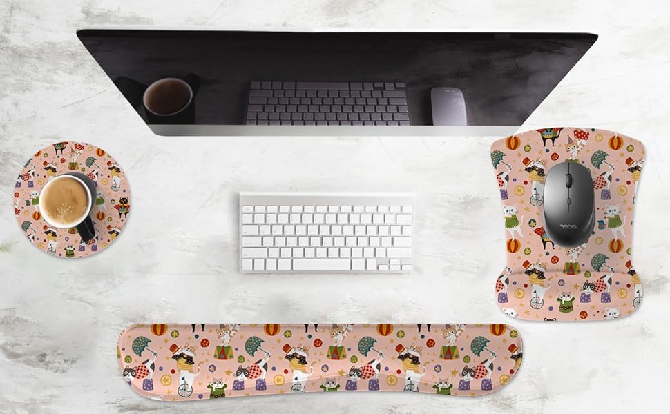 ergonomic design mouse pad wrist rest