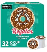 The Original Donut Shop Regular, Single-Serve Keurig K-Cup Pods, Medium Roast Coffee Pods, 32 Count