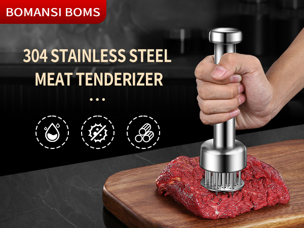 stainless steel meat tenderizer
