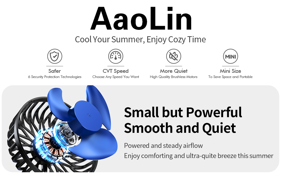 AaoLin Table Mini Fan